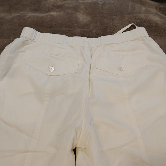 Hilfiger H Label Vintage White Silk Blend Harlem Pants Size 10 - Picture 10 of 16